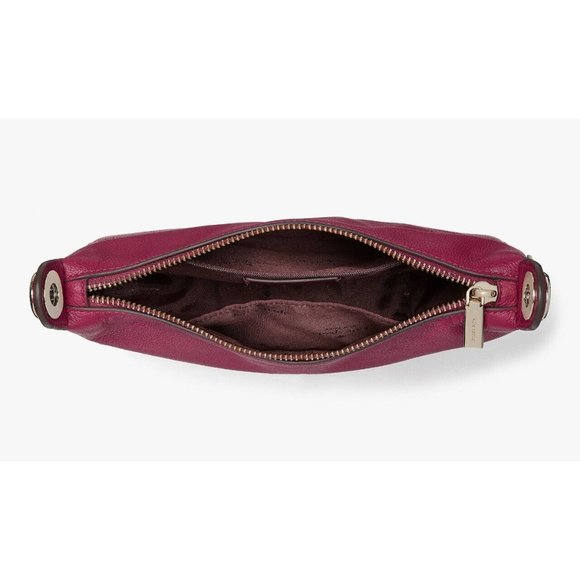 New Kate Spade Rosie Small Crossbody Pebbled Leather Dark Raspberry - Picture 5 of 5